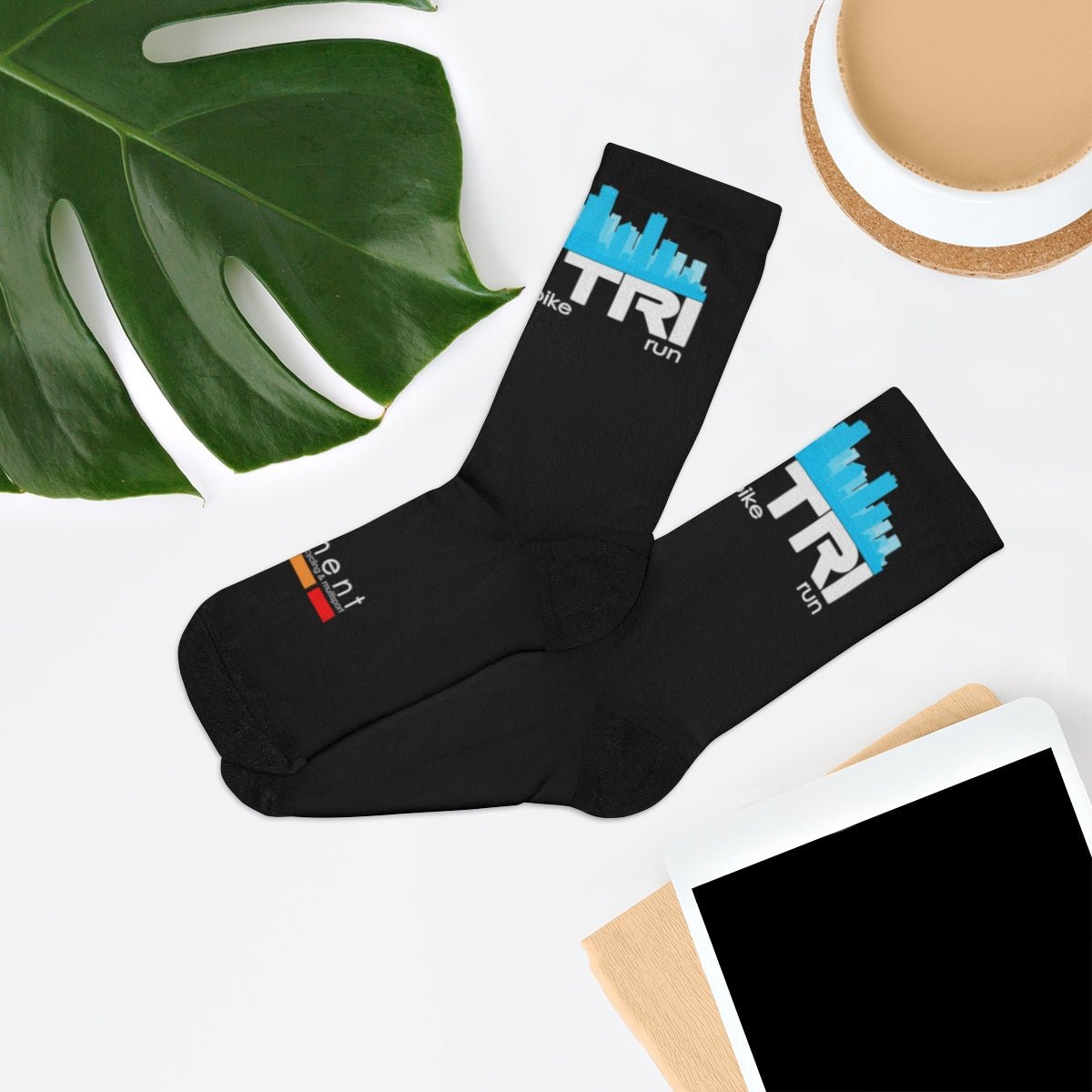 YEG Tri Socks (Black) - Element Tri & Bicycle Works